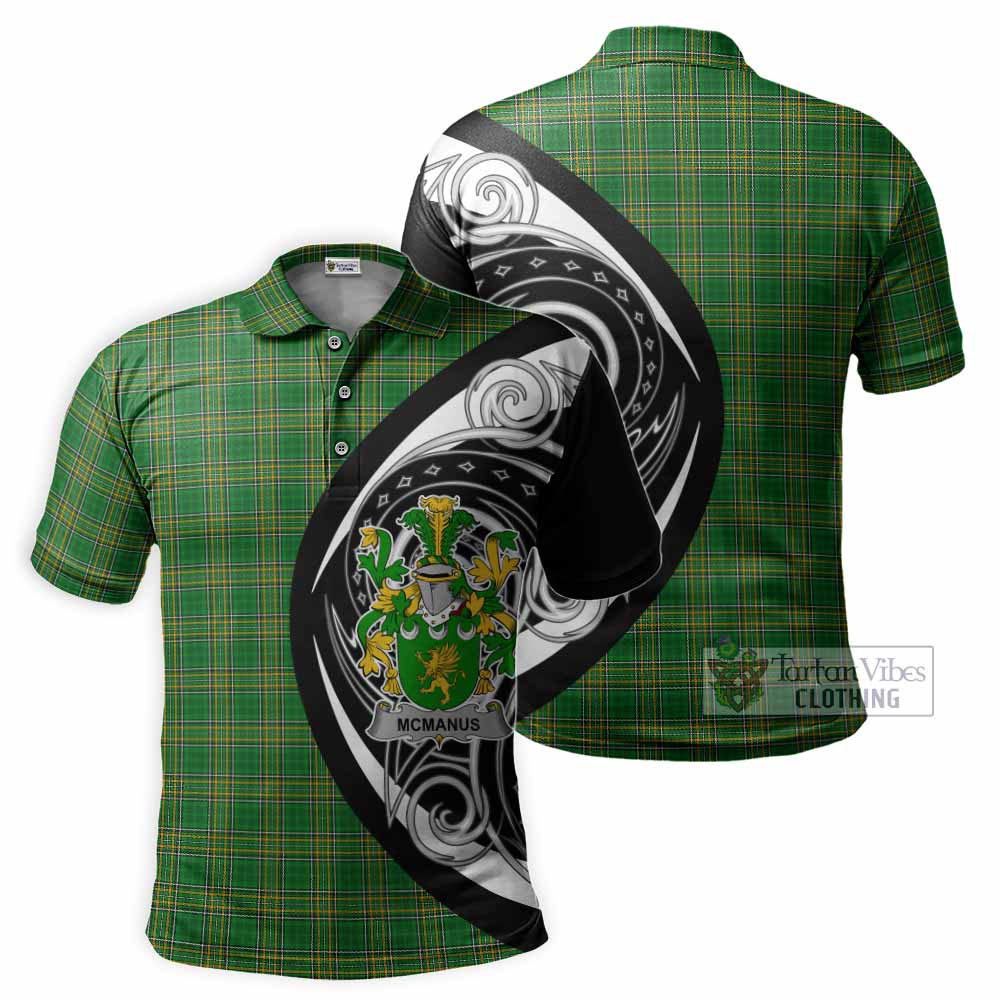 McManus Irish Clan Polo Shirt Celtic Circle Style - Tartan Vibes Clothing