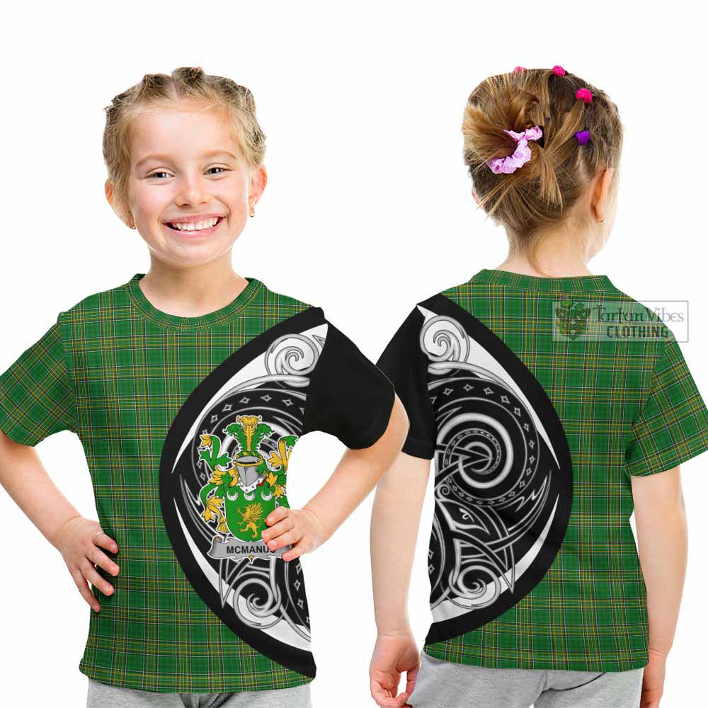 McManus Irish Clan Kid T-Shirt Celtic Circle Style - Tartan Vibes Clothing