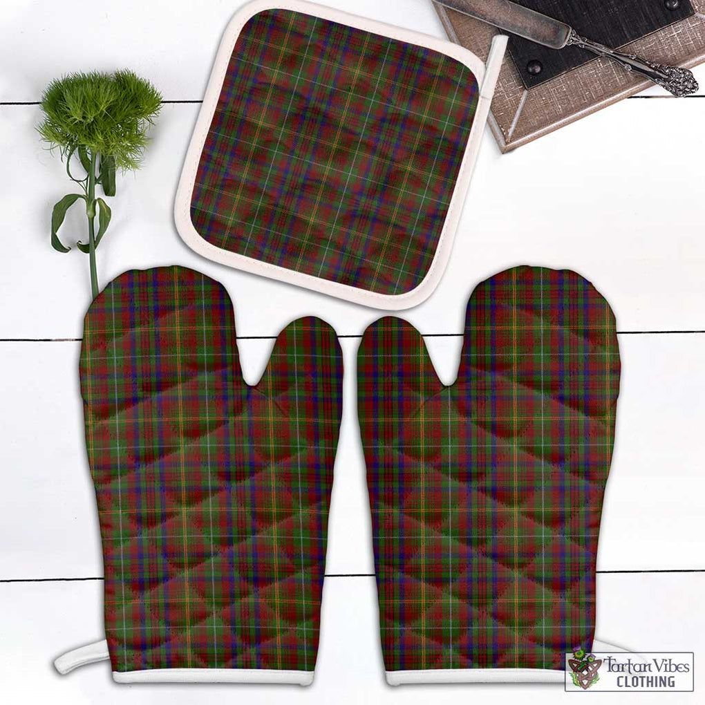 McMaster Tartan Combo Oven Mitt & Pot-Holder White - Tartan Vibes Clothing