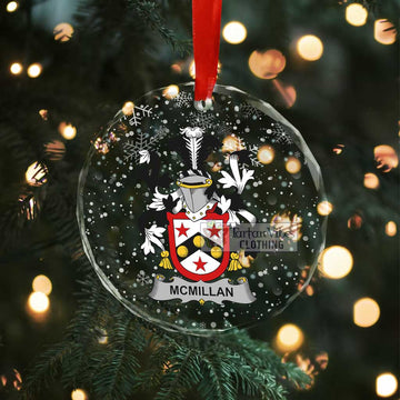 McMillan Irish Clan Christmas Glass Ornament with Coat of Arms