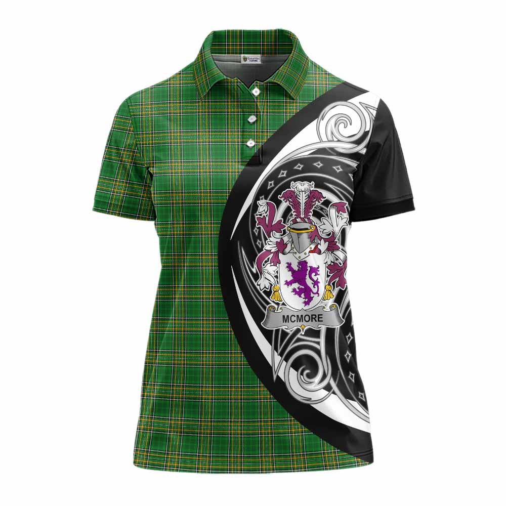 McMore Irish Clan Women's Polo Shirt Celtic Circle Style Women - Tartan Vibes Clothing