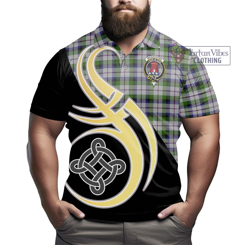 Tartan Vibes Clothing McNachten Dress Tartan Polo Shirt with Family Crest and Celtic Symbol Style