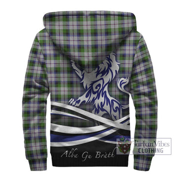 Mcnaghten Dress Tartan Sherpa Hoodie with Alba Gu Brath Regal Lion Emblem