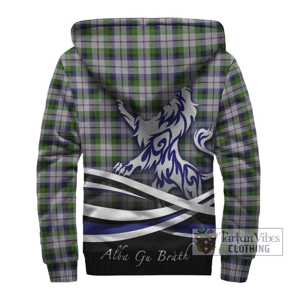 Tartan Vibes Clothing McNaughton Dress Tartan Sherpa Hoodie with Alba Gu Brath Regal Lion Emblem