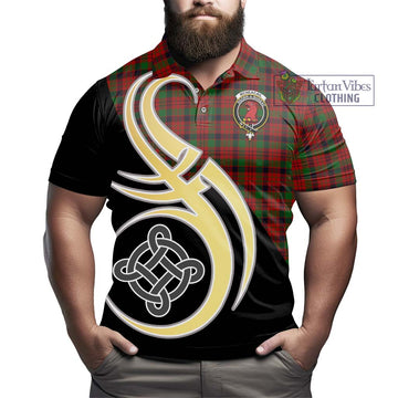 McNeacail Tartan Polo Shirt with Family Crest and Celtic Symbol Style