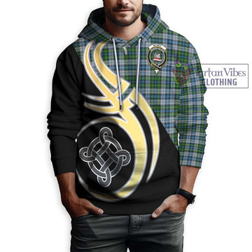 McNeil Dress Tartan Hoodie with Family Crest and Celtic Symbol Style