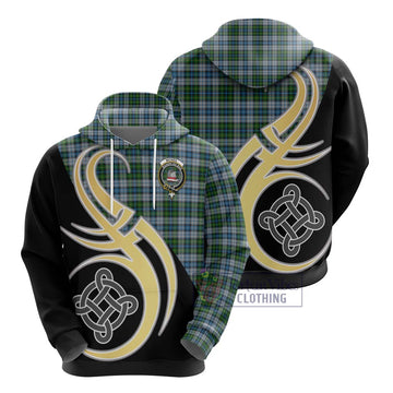 McNeil Dress Tartan Hoodie with Family Crest and Celtic Symbol Style