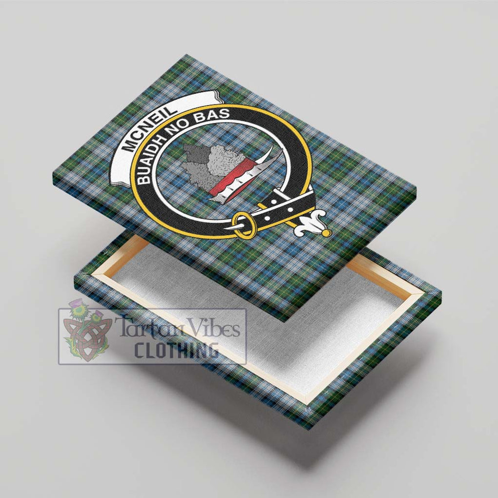 McNeil Dress Tartan Canvas Print Wall Art with Family Crest - Tartan Vibes Clothing