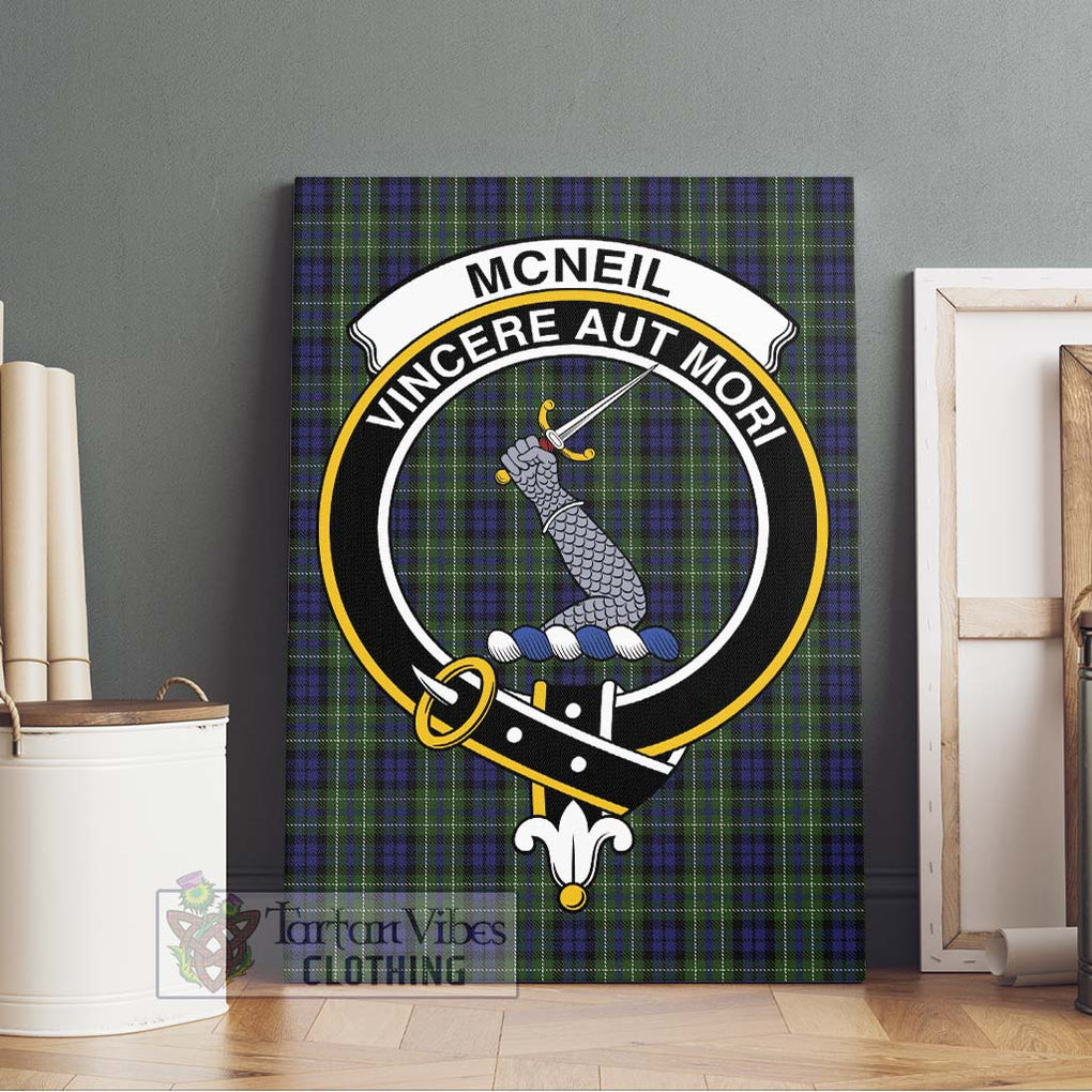 McNeil of Colonsay Tartan Canvas Print Wall Art with Family Crest Without Frame - Tartan Vibes Clothing