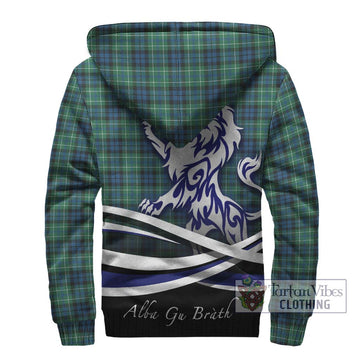 McNeil of Colonsay Ancient Tartan Sherpa Hoodie with Alba Gu Brath Regal Lion Emblem