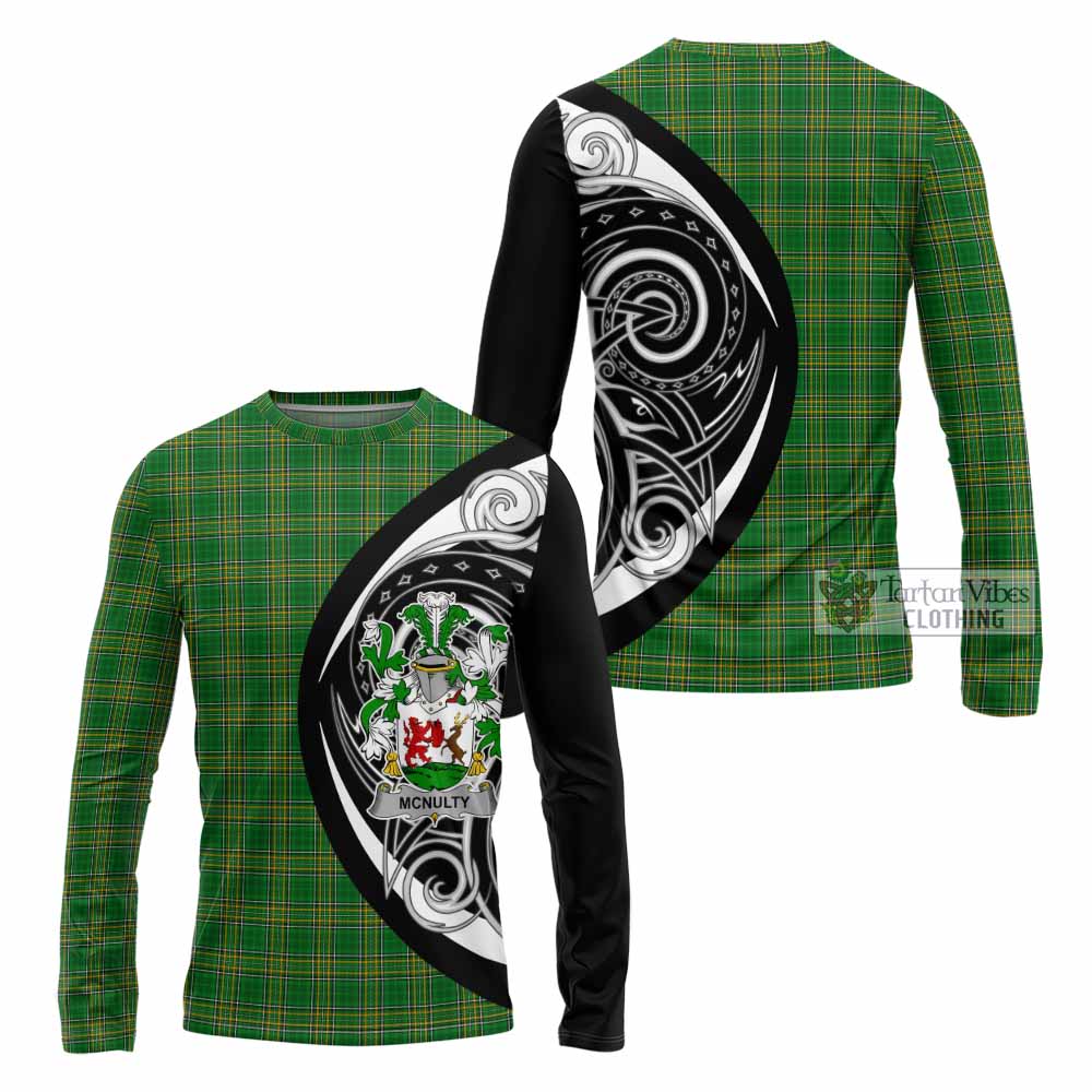 McNulty Irish Clan Long Sleeve T-Shirt Celtic Circle Style - Tartan Vibes Clothing
