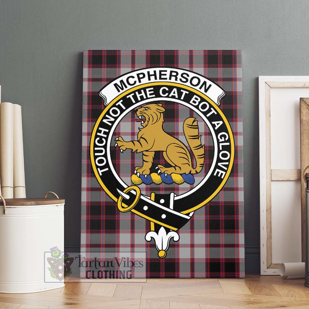 Mcpherson Tartan Canvas Print Wall Art with Family Crest Without Frame - Tartan Vibes Clothing