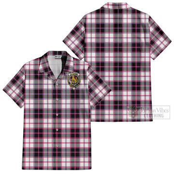 McPherson Hunting Modern Tartan Cotton Hawaiian Shirt with Family Crest