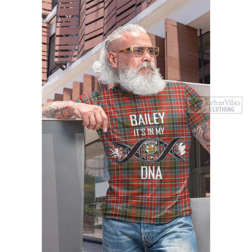 McPherson Weathered Tartan Cotton T-shirt with Family Crest DNA In Me Style Men's Shirt - Tartan Vibes Clothing