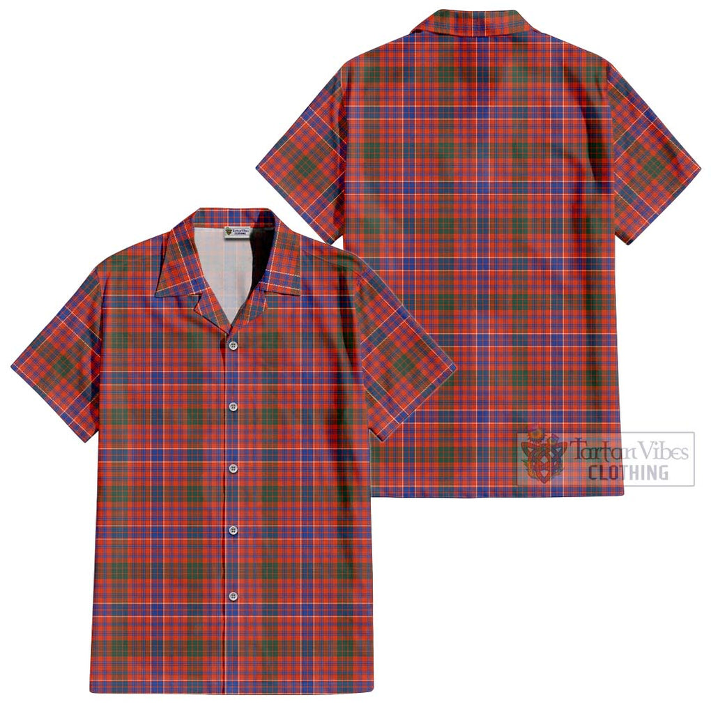 McRae Ancient Tartan Cotton Hawaiian Shirt Kid - Tartanvibesclothing Shop