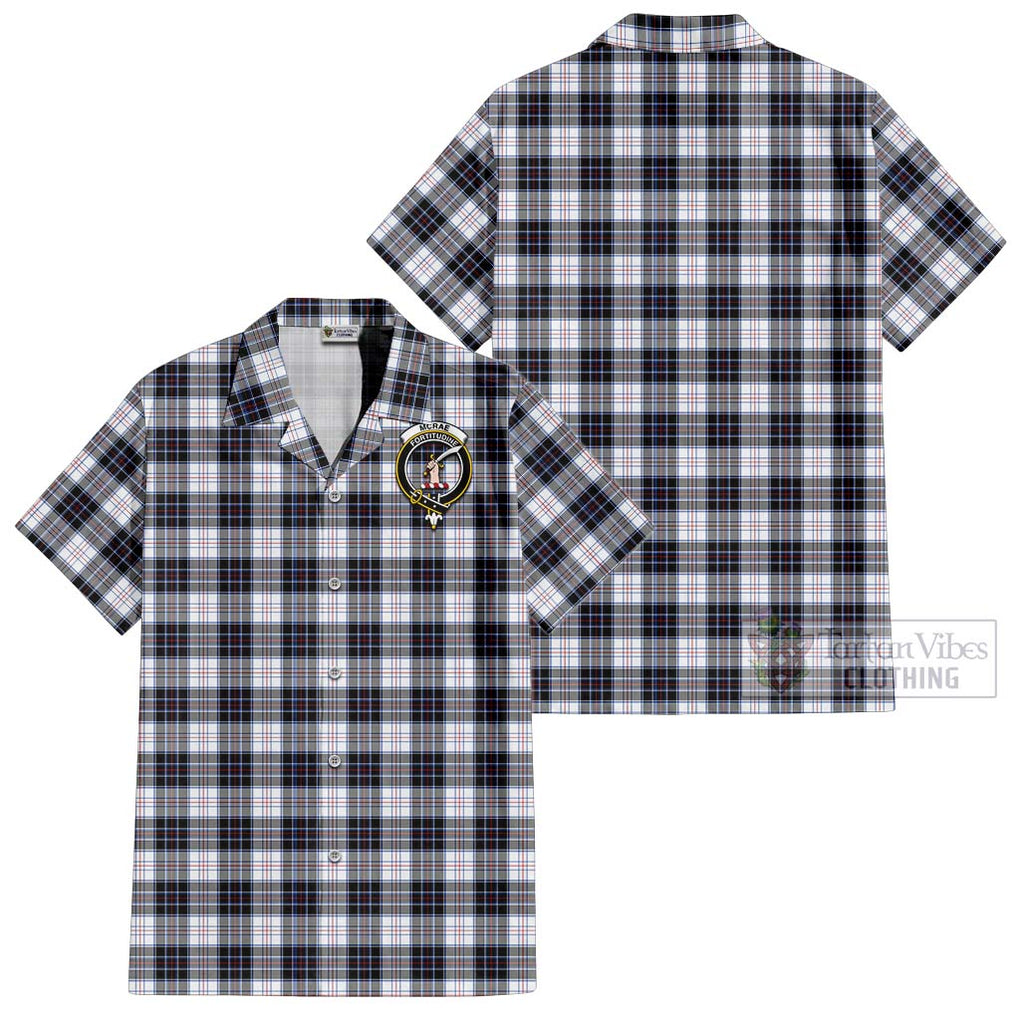 McRae Dress Modern Tartan Cotton Hawaiian Shirt with Family Crest Kid - Tartan Vibes Clothing