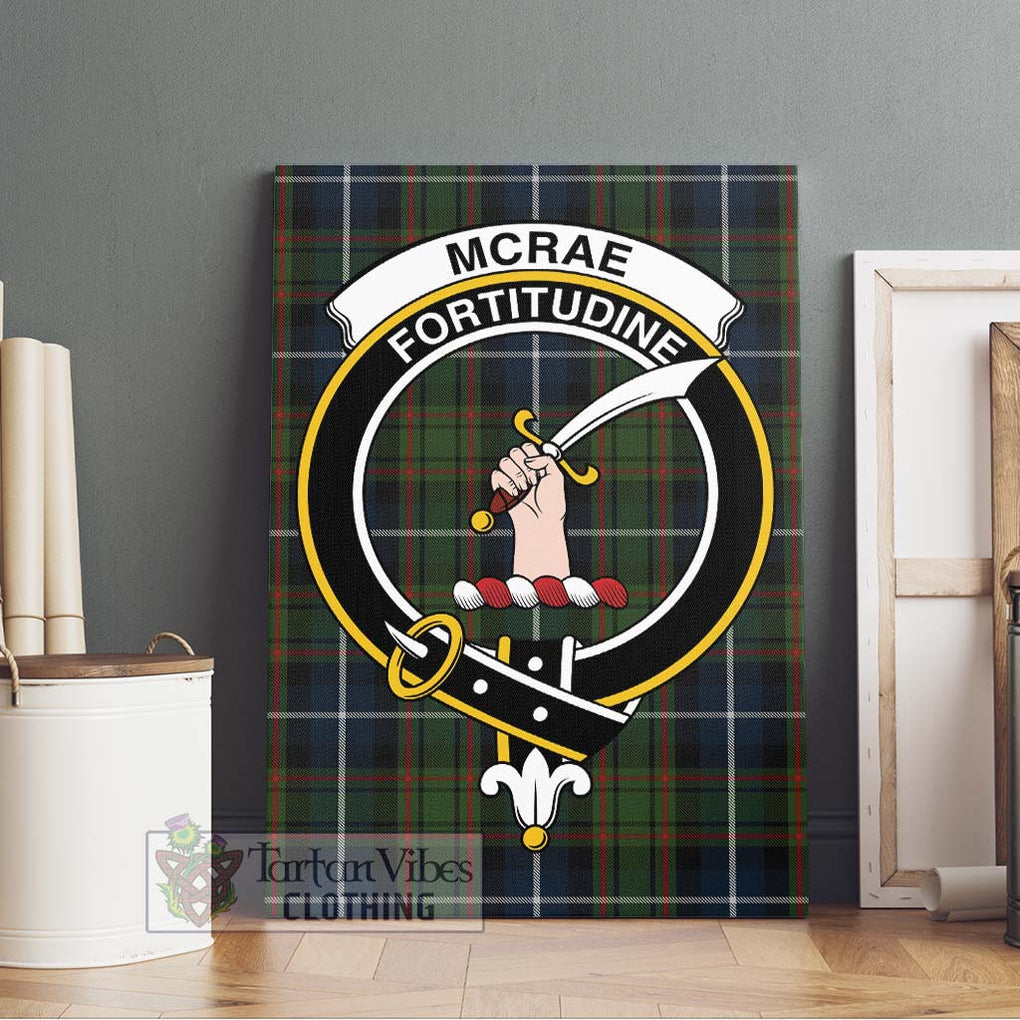 McRae Hunting Tartan Canvas Print Wall Art with Family Crest Without Frame - Tartan Vibes Clothing