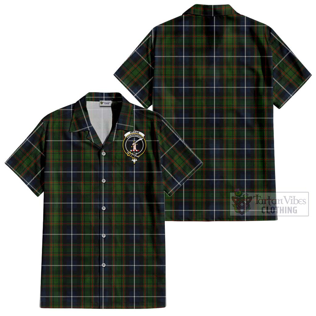 McRae Hunting Tartan Cotton Hawaiian Shirt with Family Crest Kid - Tartan Vibes Clothing