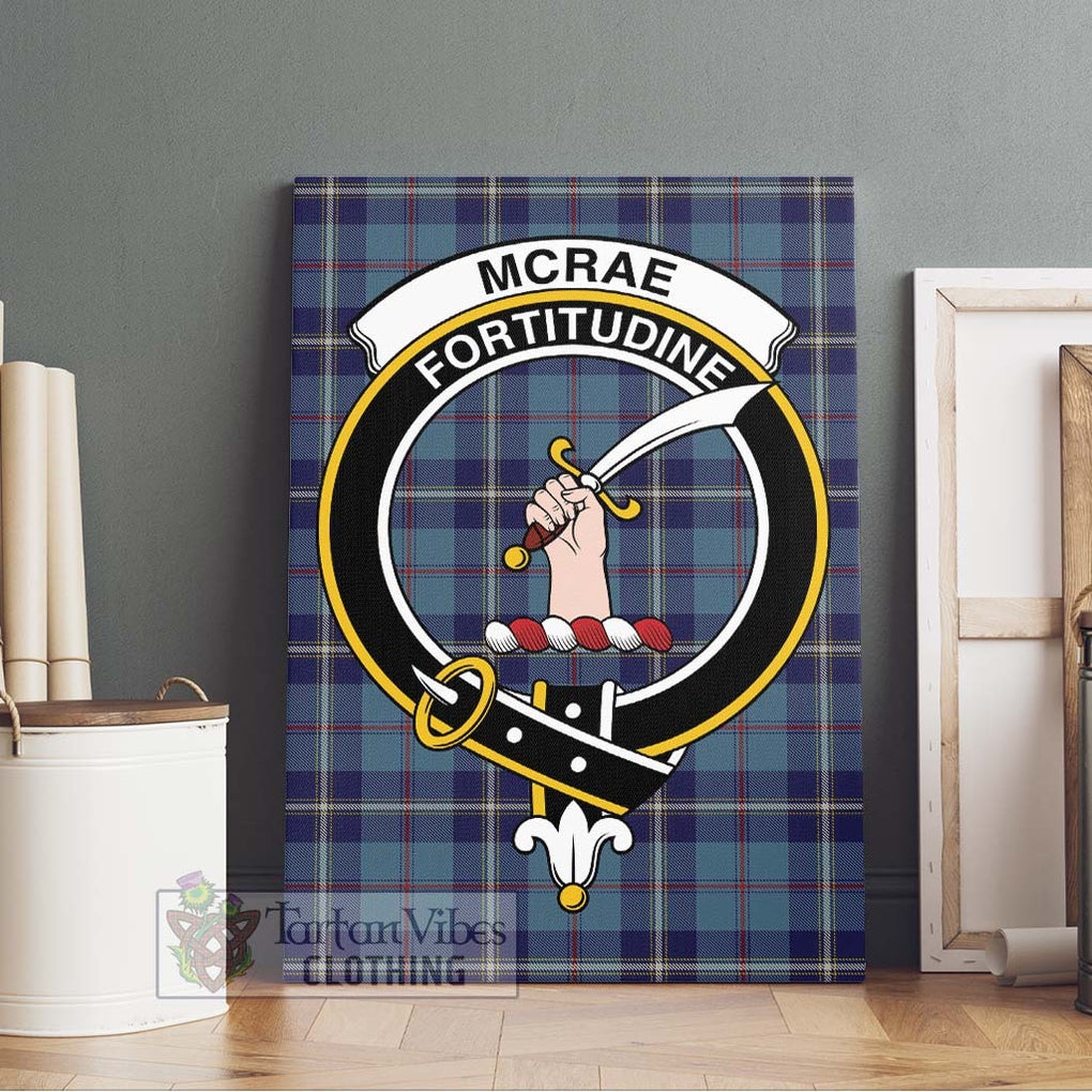 McRae of America Tartan Canvas Print Wall Art with Family Crest Without Frame - Tartan Vibes Clothing