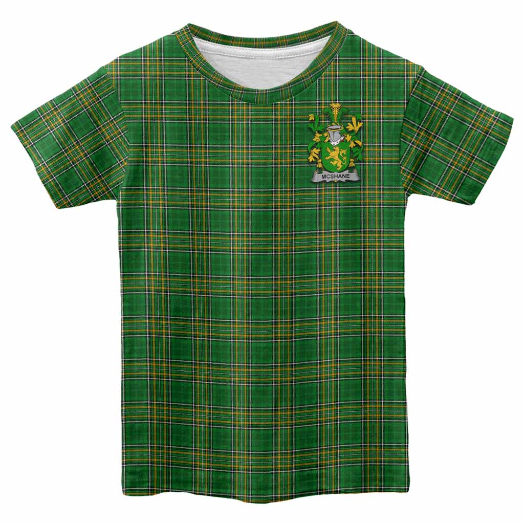 McShane Irish Clan Tartan Kid T-Shirt with Coat of Arms Youth XL Size14 - Tartan Vibes Clothing