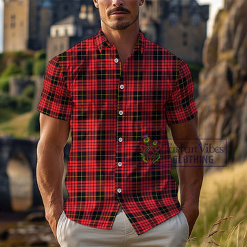 McSwan Modern Tartan Cotton Hawaiian Shirt