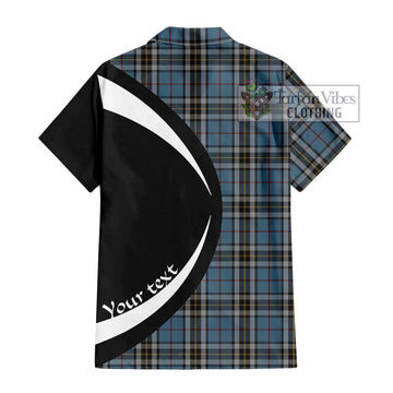 McTavish Dress Tartan Short Sleeve Button Up with Family Crest Circle Style