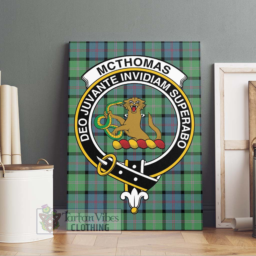 McThomas Ancient Tartan Canvas Print Wall Art with Family Crest Without Frame - Tartan Vibes Clothing