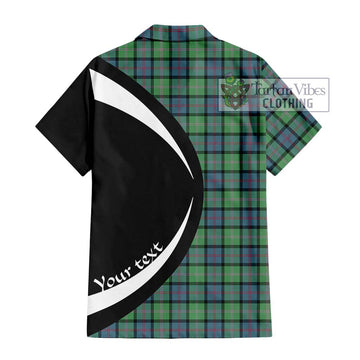 McThomas Ancient Tartan Short Sleeve Button Up with Family Crest Circle Style