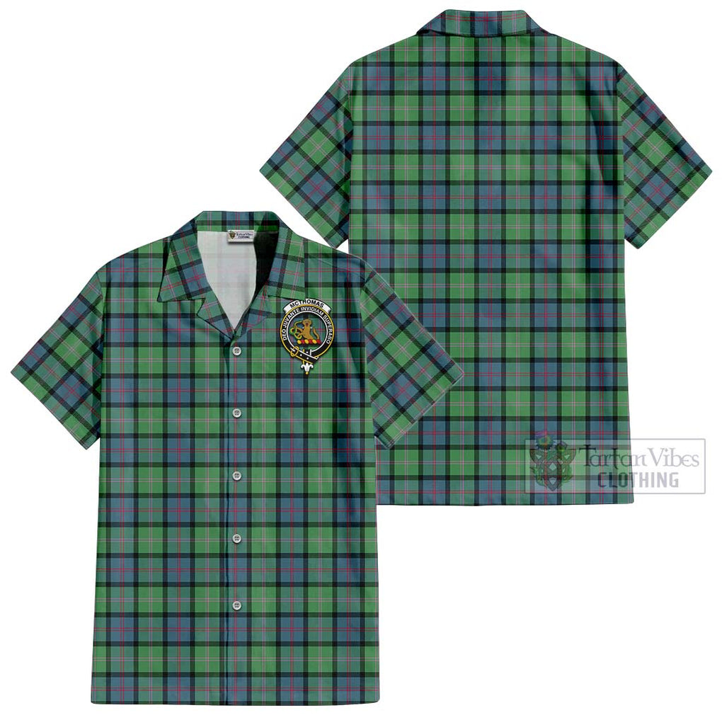 McThomas Ancient Tartan Cotton Hawaiian Shirt with Family Crest Kid - Tartan Vibes Clothing