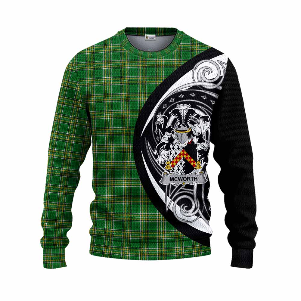 McWorth Irish Clan Knitted Sweater Celtic Circle Style Unisex - Tartan Vibes Clothing