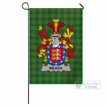 Meara Irish Clan Tartan Flag with Coat of Arms