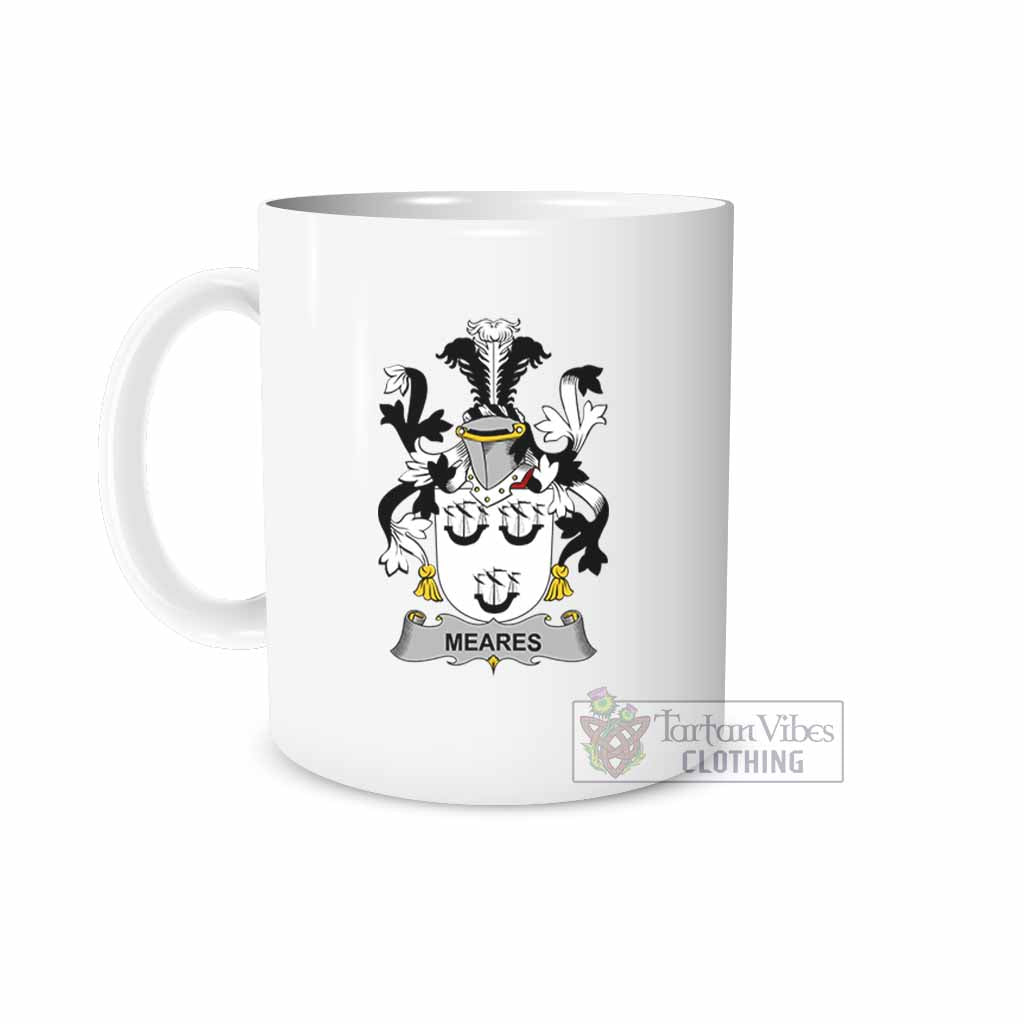 Tartan Vibes Clothing Meares Irish Clan Coat of Arms Ceramic Mug