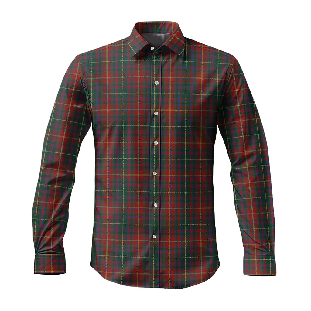Meath County Ireland Tartan Long Sleeve Button Up Shirt Men's Shirt - Tartan Vibes Clothing