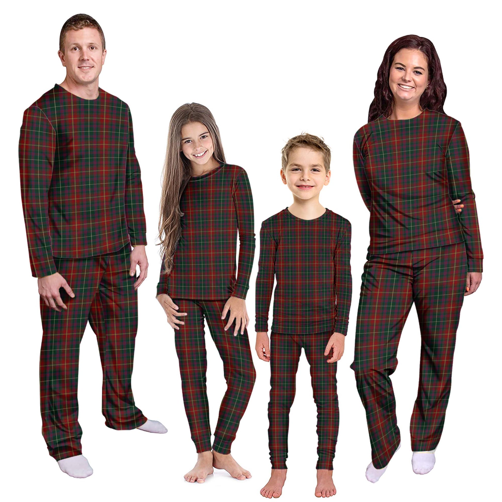 Meath County Ireland Tartan Pajamas Family Set Kid - Tartan Vibes Clothing