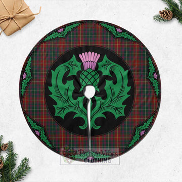 Meath County Ireland Tartan Christmas Tree Skirt Scottish Thistle Style