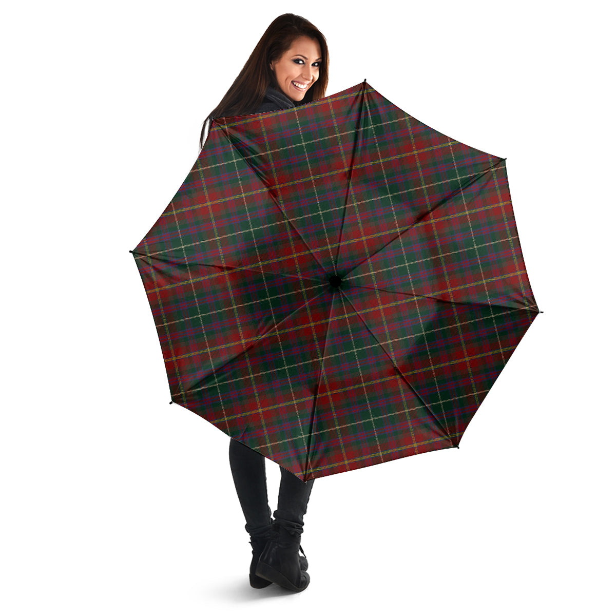 Meath County Ireland Tartan Umbrella - Tartanvibesclothing