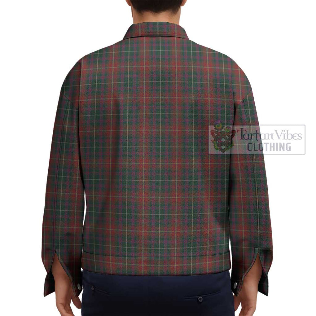 Meath County Ireland Tartan Unisex Lapel Cotton Jacket - Tartan Vibes Clothing