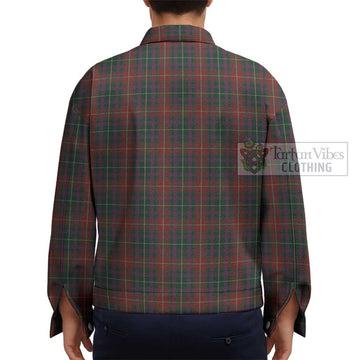 Meath County Ireland Tartan Unisex Lapel Cotton Jacket