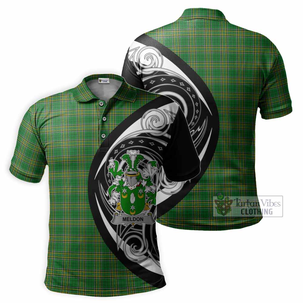 Meldon Irish Clan Polo Shirt Celtic Circle Style - Tartan Vibes Clothing