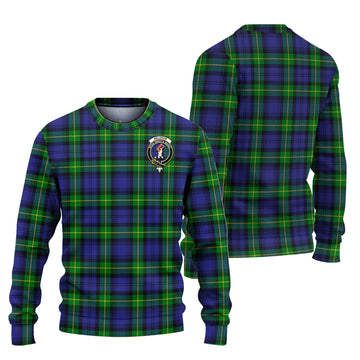 Meldrum Tartan Ugly Sweater with Family Crest