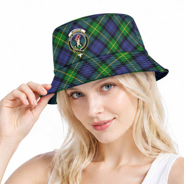 Meldrum Tartan Bucket Hat with Family Crest Bucket Hat One Size - Tartan Vibes Clothing