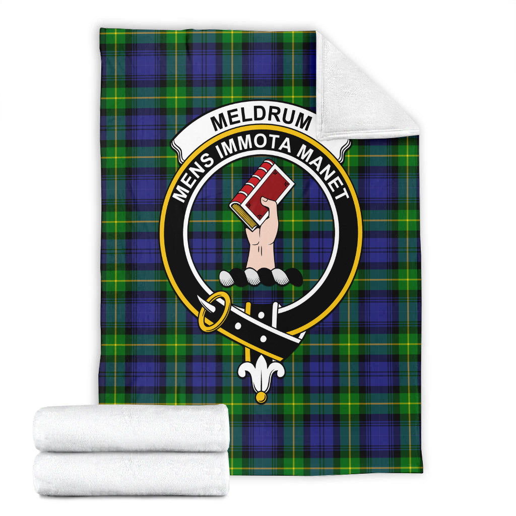 meldrum-tartab-blanket-with-family-crest