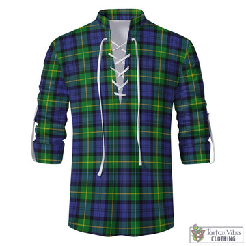 Meldrum Tartan Men's Scottish Traditional Jacobite Ghillie Kilt Shirt - Tartan Vibes Clothing