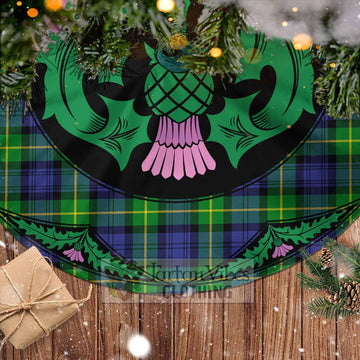 Meldrum Tartan Christmas Tree Skirt Scottish Thistle Style - Tartan Vibes Clothing