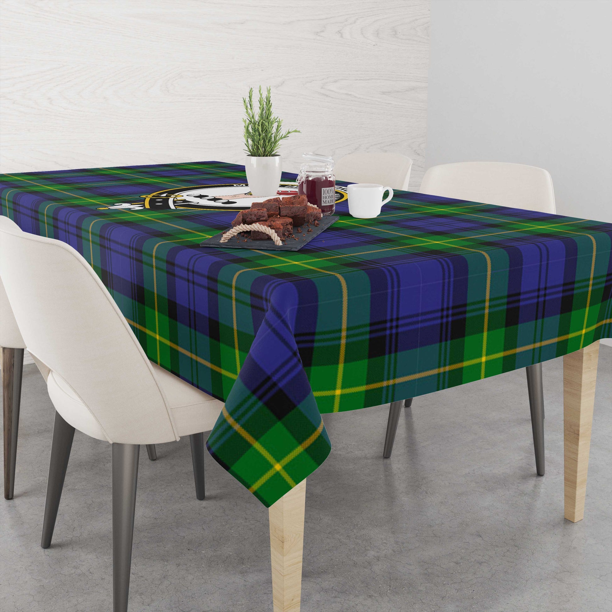 meldrum-tatan-tablecloth-with-family-crest