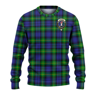 Meldrum Tartan Ugly Sweater with Family Crest