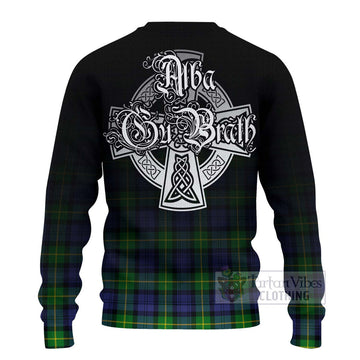 Meldrum Tartan Ugly Sweater Featuring Alba Gu Brath Family Crest Celtic Inspired - Tartan Vibes Clothing