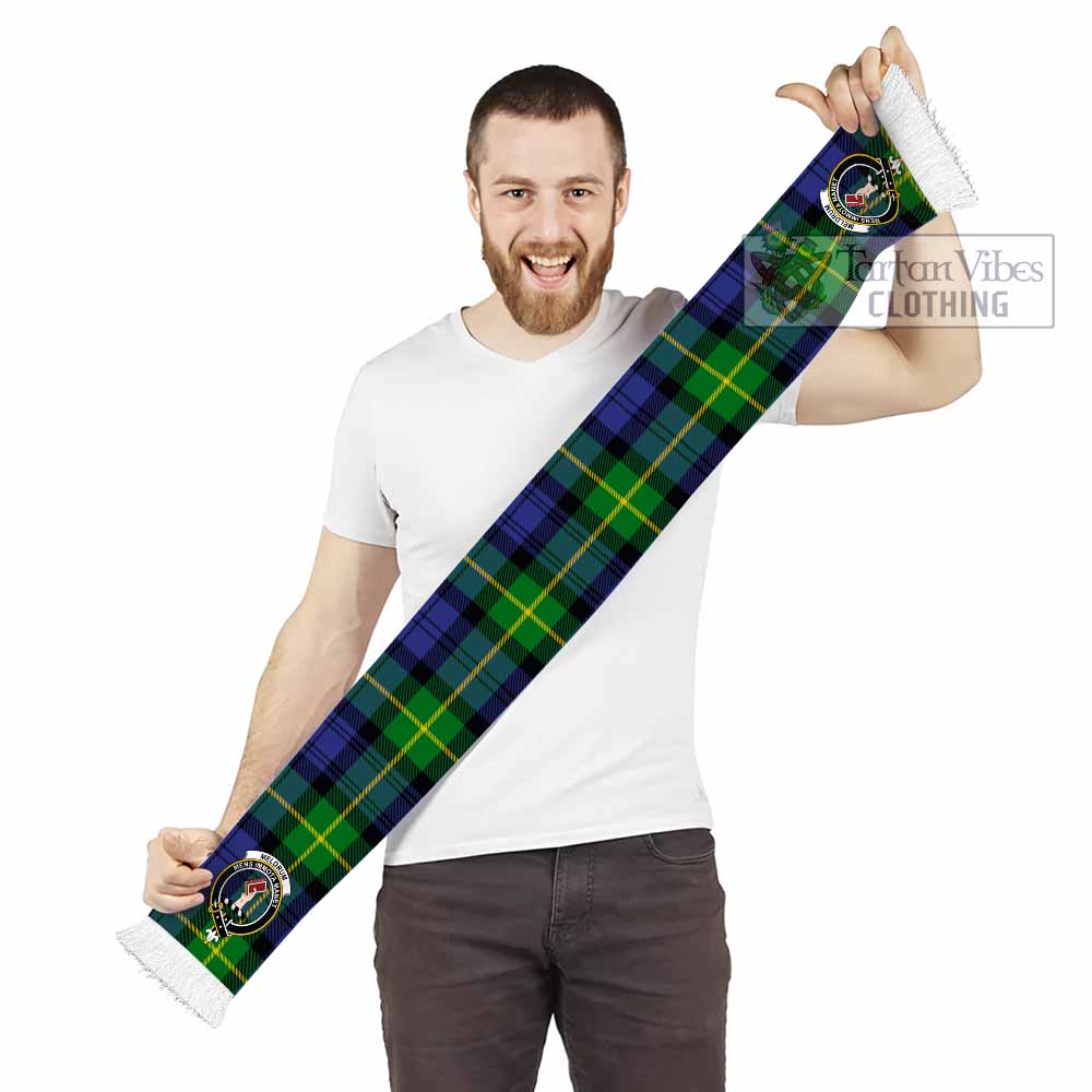Meldrum Tartan Ruffneck Scarf with Family Crest - Tartan Vibes Clothing