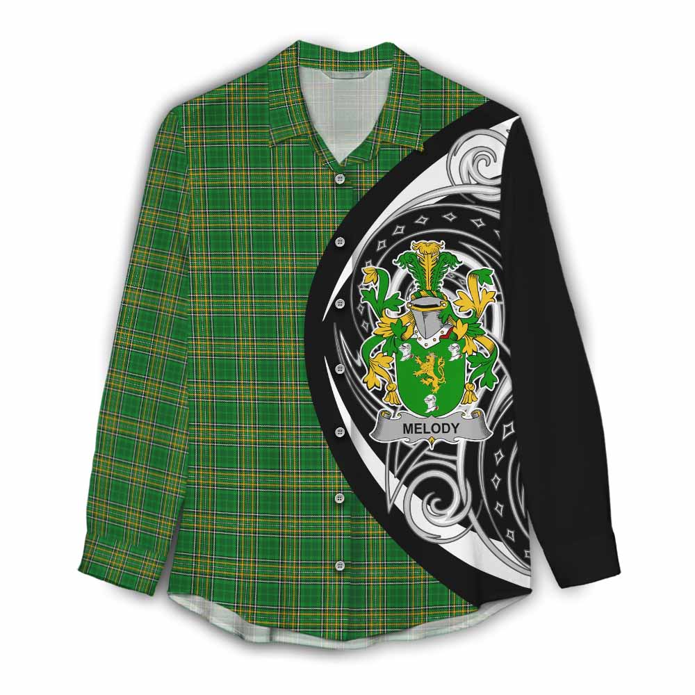 Melody Irish Clan Women's Casual Shirt Celtic Circle Style Female - Tartan Vibes Clothing