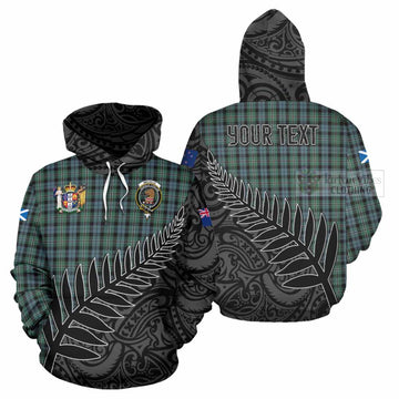 Melville Crest Tartan Hoodie with New Zealand Silver Fern Half Style